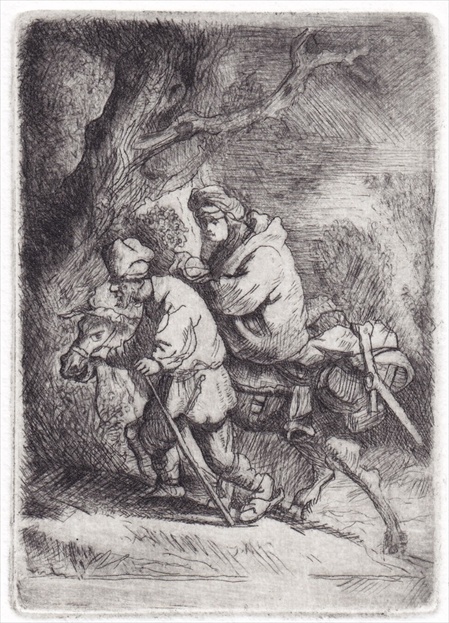 The Flight Into Egypt , the small plate.